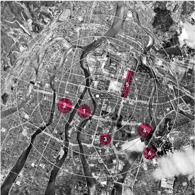 広島平和記念資料館 展示を見る 常設展示 3 被爆者 3 1 魂の叫び 3 1 5 建物疎開 3 1 5 1 建物疎開の航空写真