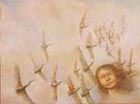 Watercolor Sadako and the Thousand Paper Cranes